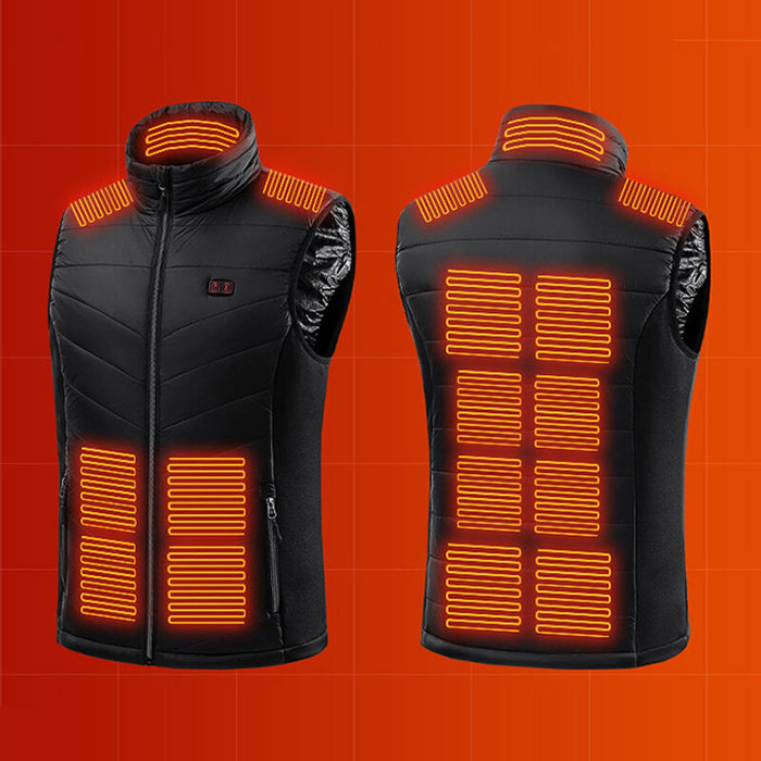 Warmfell™ Heated Gilet with 13 Heating Zones and Front-Back Control
