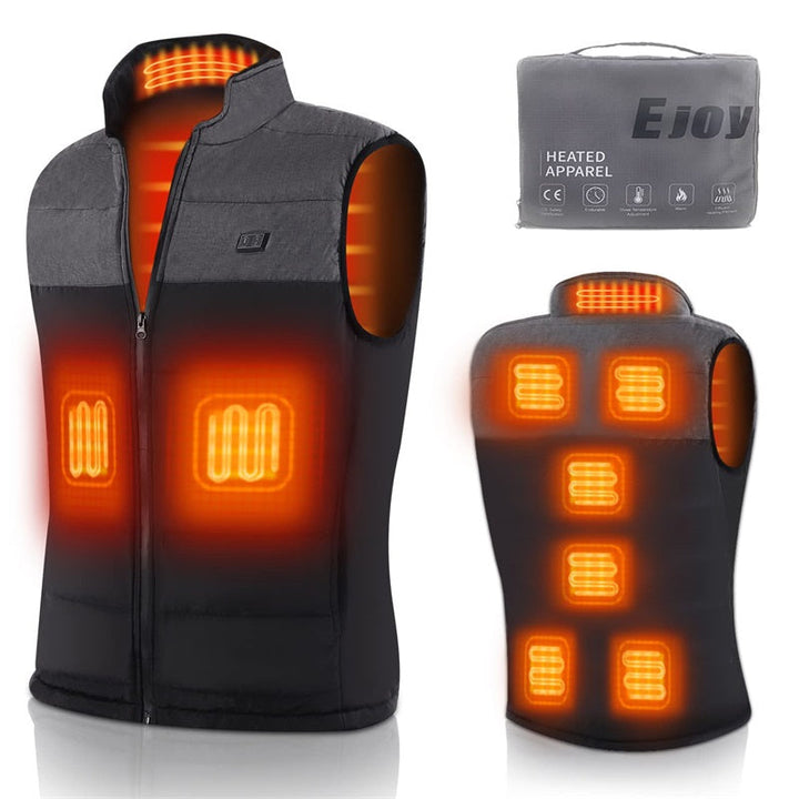 Warmfell™ Heated Gilet with 13 Heating Zones and Front-Back Control