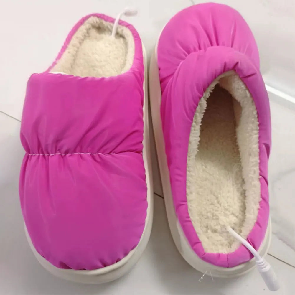 Warmfell™ USB Heated Slippers with Plush Lining for Warm, Dry Feet