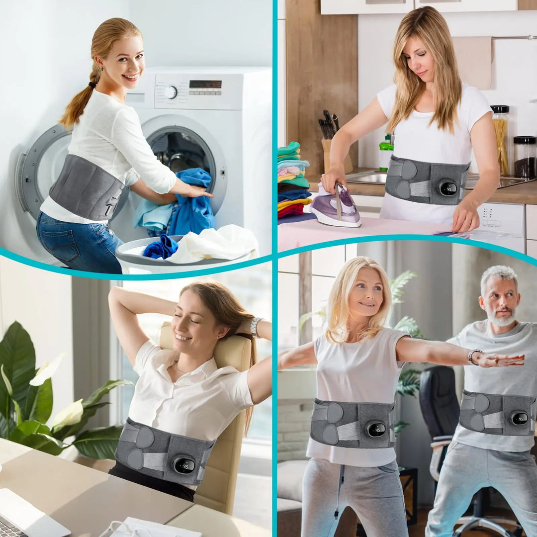 Warmfell™ Heated Lower Back Massager Belt with Red Light