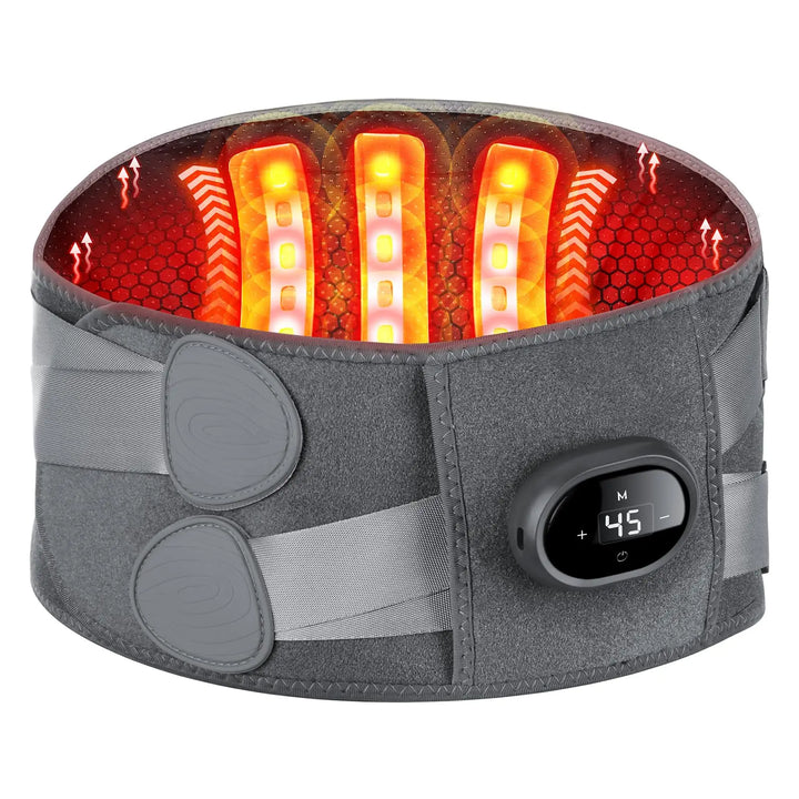Warmfell™ Heated Lower Back Massager Belt with Red Light