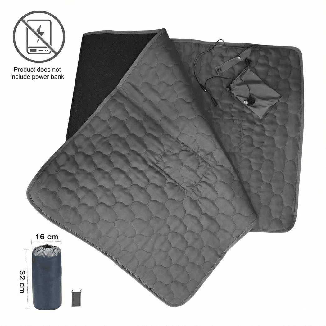 Warmfell™ Quilted 5-Zone Heated Pad with USB Power
