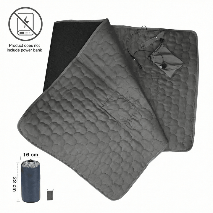 Warmfell™ Quilted 5-Zone Heated Pad with USB Power