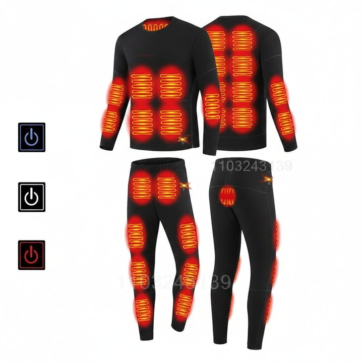 Warmfell™ Heated Thermal Base Layer Set with Multi-Zone Warmth