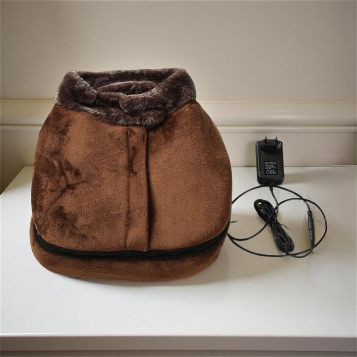 Warmfell™ Plush Heated Foot Massager with Shiatsu Vibration