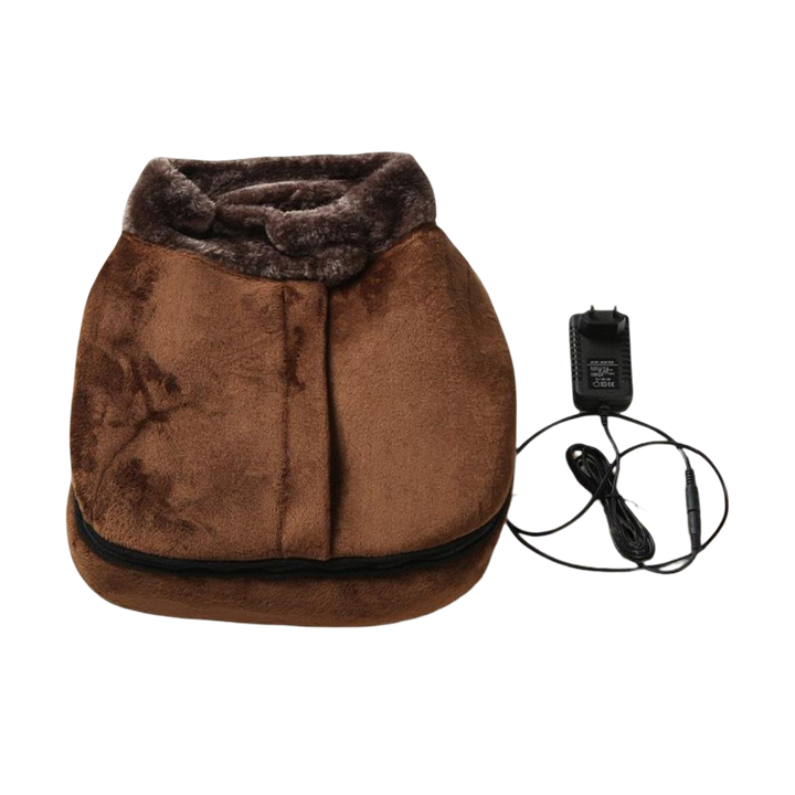 Warmfell™ Plush Heated Foot Massager with Shiatsu Vibration